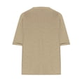 thumbnail image 5 of AherBiu Plus Size T Shirts for Women V Neck Loose Comfy Basic Tees Summer Workout Oversized Tshirt Tops, 5 of 5