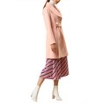 thumbnail image 4 of INSPIRE CHIC Manteau Trench Long pour Femme, Mignon, à Col Rabattu, à Simple Boutonnage, avec Ceinture, 4 of 7
