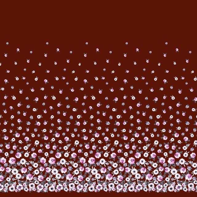 Soimoi Cotton Poplin Fabric Leaves & Anemone Flower Panel Decor Fabric Printed Yard 56 Inch Wide