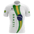 thumbnail image 1 of Chandail de Cyclisme pour Homme avec Drapeau du Brésil - 2TG, 1 of 3