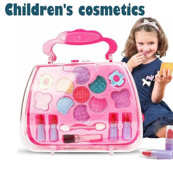 Riforla Pretend Play Cosmetic Makeup Toy Set Kit for Little Girls Kids Beauty Toys Beauty Tools Multicolor