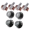 thumbnail image 3 of A250K B250K Small Size Long Split Shaft Pot Audio Taper Guitar Potentiometers &, 3 of 8