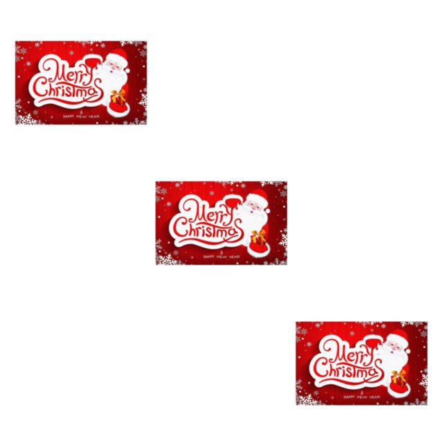 Maytalsory Soft And Comfortable Christmas Doormats Water Absorption For Easy To Clean merry christmas 3Set