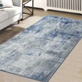 thumbnail image 1 of JV Home Area Rug Elegance Grey Blue 4'x6' Washable Carpet Anti Slip, 1 of 6