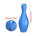 thumbnail image 3 of Bowling Game Set for Indoor and Outdoor Family Fun with 10 Pins and 2 Balls, 3 of 9