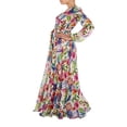 thumbnail image 3 of Robe Maxi Bohème à Manches Longues, Col en V, Florale, Tunique Ample, Caftan, Robes pour Femmes, Plage, Vacances, Robe Longueur, Robes d'Été, Grande Taille, 3 of 5