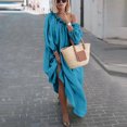 thumbnail image 1 of LSLJS Women Plus Size Daily Casual Open Shoulder Vintage Loose Boho Maxi Dress, 1 of 9