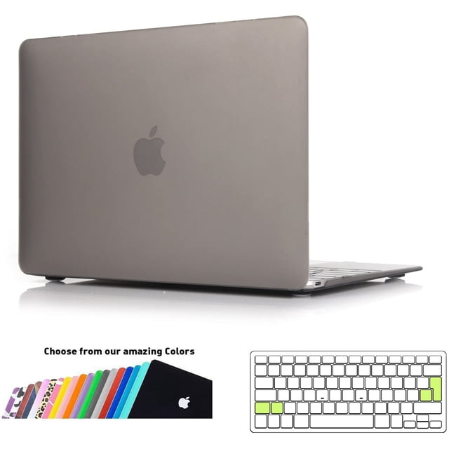 Étui pour MacBook 12, Étui Rigide en Plastique Ultra Mince avec Protecteur de Clavier Transparent UE, Housse de Protection pour Apple MacBook 12 Retina, Modèle : A1534