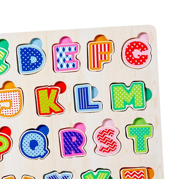 Tachiuwa Abc Puzzle Wooden Alphabet Puzzle for Boys Girls