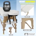 thumbnail image 4 of BestMassage 73-Inch Portable Massage Table, 2-Fold Adjustable Massage Bed with Face Cradle & Carry Case, Cream, 4 of 7