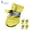 Yellow 2X9, variant on ZZkhGO Reflective Dog Shoes, Waterproof Boots for Small Dogs, Non-Slip Puppy Booties with Adjustable Straps for Outdoor