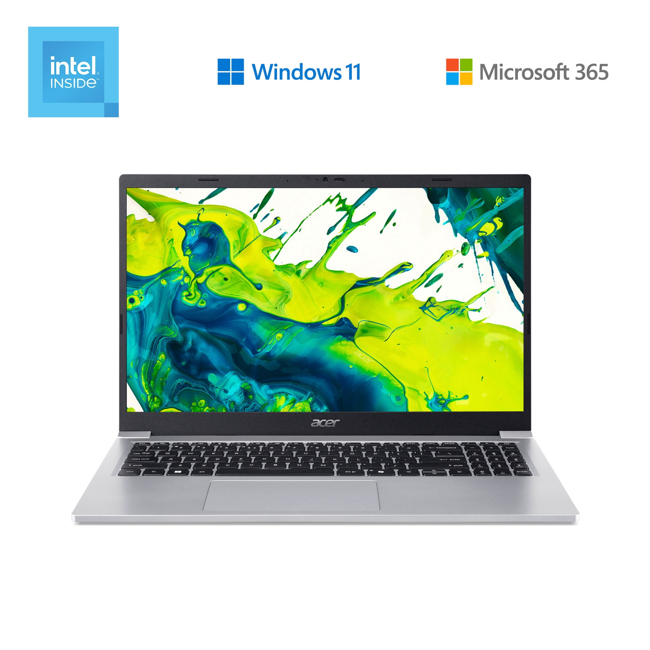 Acer Aspire Lite 15.6" FHD IPS Laptop, Intel N150, 8GB DDR4 RAM, 128GB SSD, Windows 11, Abonnement d’un an à Microsoft 365 inclus