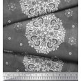 thumbnail image 2 of Soimoi Poly Georgette Fabric Mandala Decorative Print Fabric by Yard 52 Inch Wide, 2 of 3