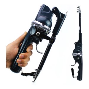 Folding Telescopic Fishing Rod With Reel With Port