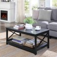 thumbnail image 2 of Pemberly Row Table Basse Moderne avec Tablette, Fini Bois Noir, 2 of 5