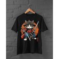 thumbnail image 1 of Samurai Cat T-Shirt - As Picture - 3XL, 1 of 2