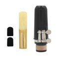 thumbnail image 3 of relayinert 1 Set Clarinet Mouthpiece Kit with Ligature Plastic Caps Reed Fastener Cushions Clamp ABS Accessories for Beginner, 3 of 6