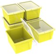 thumbnail image 3 of Storex 4Gallon &15L Classroom Storage Bin+Lid /Yellow (6 units/pack), 3 of 9