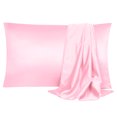 thumbnail image 1 of Unique Bargains Luxury Satin Pillowcase Cool Silk Pillow Case Cover, 1 of 9