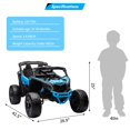thumbnail image 2 of TROPOW Kids Cars Electric Ride On,Ride On UTV Car, Battery Powered Licensed Can-Am Kids Car, Electric Off-Road UTV Car with Remote Control, 2 Motors, Led Lights, Music, LED Lights,Blue, 2 of 6