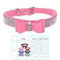 thumbnail image 2 of Bling Crystal Cat Collar Metal Adjustable Puppy Bow Tie Rhinestone Soft Collars Pet Supplies for Small Medium Dogs, 2 of 3