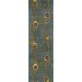 thumbnail image 1 of HomeRoots 352799 2 ft. 6 in. x 8 ft. Runner Wool Blue Area Rug, 1 of 1