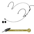 thumbnail image 1 of Double Earhook Headset Mic Headworn Microphone for Sennheiser for Shure Wireless, 1 of 5