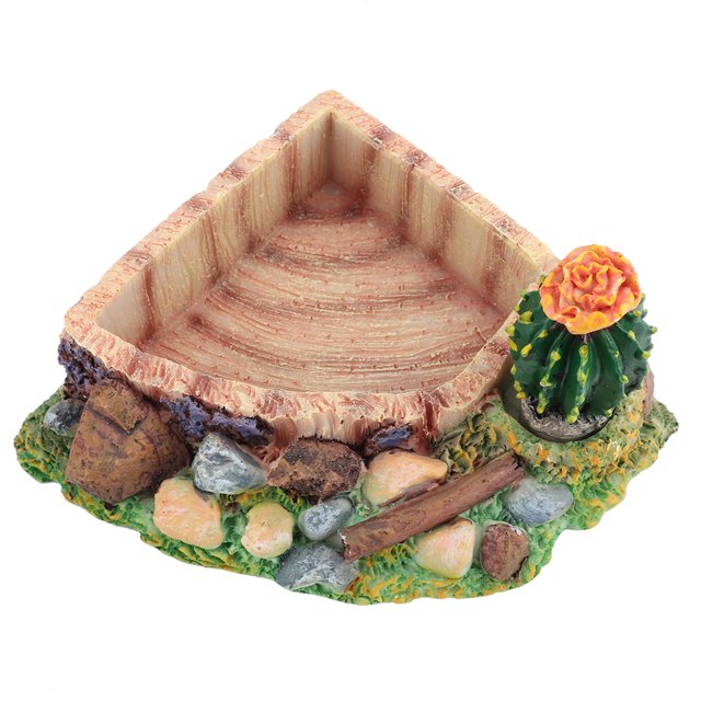 Feeding Bowl, Exquisite Appearance Feeding Plate, Lizard Resin For Reptiles Pets
