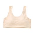 thumbnail image 1 of Zwiiyzr Girls Padded Training Bras - Crop Cami Bras for Girls with Removable Padding 13-17 Years Beige, 1 of 6