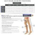 thumbnail image 2 of Truform Thigh High Stockings, Closed Toe: 20 - 30 mmHg, Beige, Large, 2 of 7