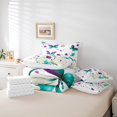 thumbnail image 4 of YST filles fleur literie consolateur ensemble 7pcs plage tropicale thème jumeau, 4 of 4