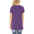 thumbnail image 3 of Birdeem T-Shirt Blouse à Manches Courtes à Col en V Uni pour Femmes, Coupe Ample, 3 of 8