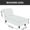 thumbnail image 3 of 2024 Velvet Armless Chaise Lounge Slipcover Stretch Sofa Slip Cover Furniture Protector, 3 of 8