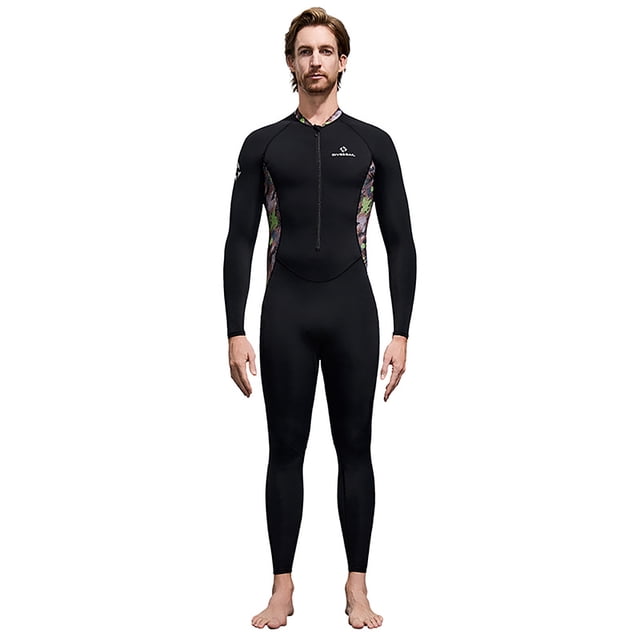 Sun Protection Jacket for Men Long Sleeve Wetsuit Neoprene Diving Suit Full Body Swimwear