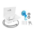 thumbnail image 2 of jinwen Trousse de Boîte de Douche Extérieure pour VR Robinet de Douche Extérieur pour Roulottes de Voyage Blanc, 2 of 9