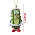 thumbnail image 2 of Amzcrzy Acrylic Cucumber Pendant Multi Functional Acrylic Decorative Christmas Tree Pendant Cute Mini Cucumber Christmas Pendant Holiday Decorations Hanging Decor Garden Decorations, 2 of 5