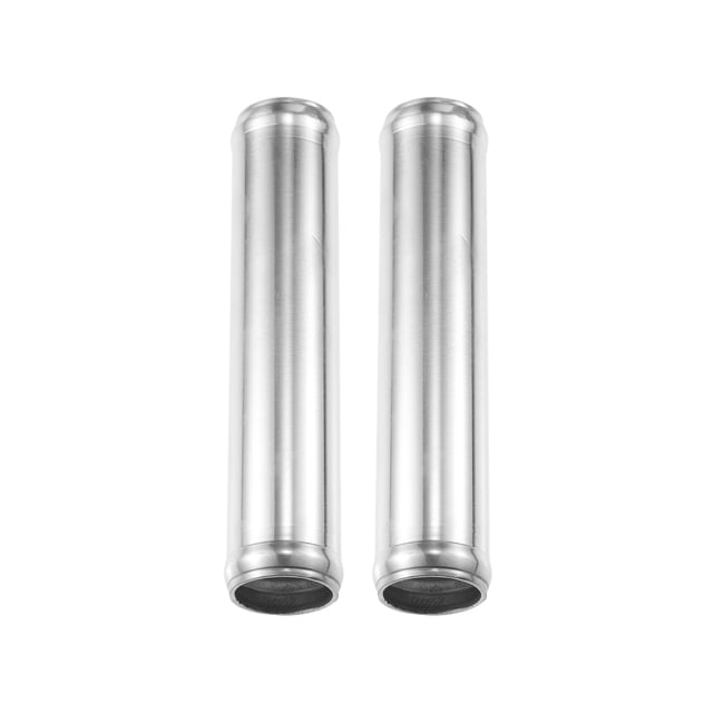 Unique Bargains 2pcs 1.25' OD 6' Length Universal Car Aluminum Alloy Intercooler Pipe Straight Air Intake Tube. Constructed from 6061 aluminum alloy with a polished finish and 2mm thickness for durability. Features humps at both ends for enhanced stability and easy clamp installation. Ideal for automotive cooling systems, turbo intercooler piping, and air intake setups. Each pipe measures 1.25 inches in outer diameter and 6 inches in length. Universal fit for most automotive applications.