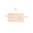 thumbnail image 3 of INSPIRE CHIC Women's Elastic Bra Hook Extensions 3 Rows 2 Pcs Apricot 1 and Skin Color, 3 of 6