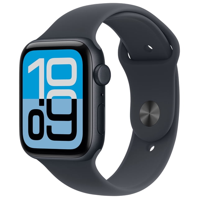 Restored Apple Watch Series SE 3 44MM (GPS + Cellular) Smartwatch Aluminum Case with Sport Band Open Box