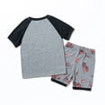 thumbnail image 3 of Kid Boy Outfits Set Summer Outfit Pullover Car Print Shirt Short Set Kids Boy Outfits 7-8 Years, 3 of 8