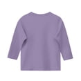 thumbnail image 4 of MeetoTime T-shirt Uni à Manches 3/4 et Col Rond pour Enfants, T-shirt pour Tout-Petits Garçons Filles 3-12 Ans, 4 of 5