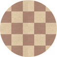 thumbnail image 1 of Ahgly Tapis Rond Lavable en Machine Intérieur Transitionnel Cuivre Rouge Rose, 8 Pieds Rond, 1 of 7