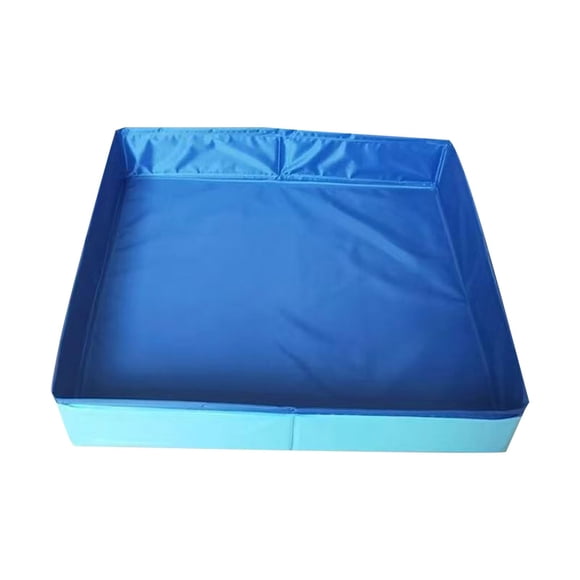 PVC Folding Pet Swimming Pool, Summer Cool Cat and Dog Swimming Pools, Non-Inflatable Dog Paddling Pool, for Puppy Cats Other Animals