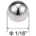thumbnail image 2 of Uxcell Billes de Roulement Pouces 440C Acier Inoxydable G25 Boules de Précision 1/16 Pouces, 2 of 5