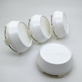 thumbnail image 2 of Capuchon Central de Roue Jante Universelle Chrome 4x Capuchon de Moyeu 60mm Sans Logo Base Blanche, 2 of 10