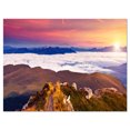 thumbnail image 2 of Foggy Val Gardena Valley Panorama - Extra Large Seashore Canvas Art, 2 of 3