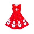 thumbnail image 4 of Robe Fille Snowman Cape Rouge Manteau Noël Nouvel An 14 Ans, 4 of 8