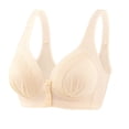 thumbnail image 4 of Timegard Front Closure Bras for Women 6pc Wireless Full Support Breathable Comfy Everyday Thin Bras, 4 of 7