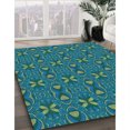 thumbnail image 3 of Ahgly Company Machine Washable Indoor Rectangle Transitional Teal Green Area Rugs, 2' x 4', 3 of 7