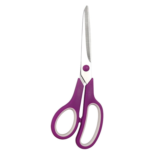 Scissors, 8" Multipurpose Scissors Bulk 3-Pack, Ultra Sharp Blade Shears, Comfort-Grip Handles, Sturdy Sharp Scissors for Office Home School Sewing Fabric Craft Supplies, Right/Left Handed